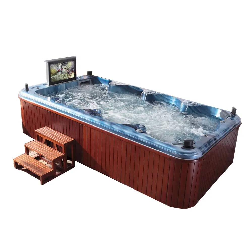 Swankia 1 Meter Diepe Zwembad, Outdoor Spa 8 Persoon Hot Tub