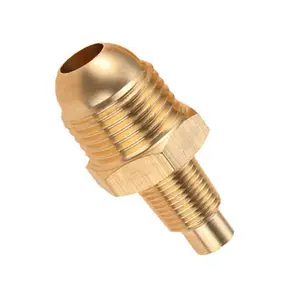 3/8" Flare To 1/8" NPT Brass Natural Gas Jet Gas Burner Fitting