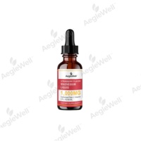 Aeglewell Supplément de gouttes de magnésium liquide pour le cortisol, mélange de boisson pour cortisol et hormones équilibrées, fraise