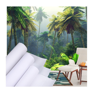 Tự dính phun vải 280gsm Matte Polyester Vải kỹ thuật số vải cuộn cho sơn cho sắc tố/nhuộm Mực in trắng - Product Image 6