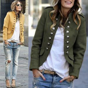 Europäischer und Amerikanischer Herbst- und Winter-Wollblazer mit Knöpfen für Damen, Eleganter Retro-<span class=keywords><strong>Blazer</strong></span> - Product Image 4