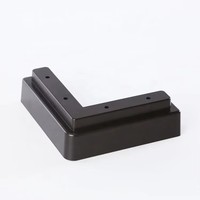 Pieds de meubles en plastique ABS en forme de L - Vente chaude - Design moderne de haute qualité pour canapé, salon et usage extérieur