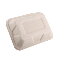 Boîtes alimentaires rectangulaires personnalisables en carton ondulé, jetables, biodégradables, en matériaux recyclés, pour les repas à emporter, les hamburgers et les déjeuners
