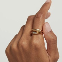 Bague signet délicate en argent sterling 925 avec zircone cubique pavé, œil maléfique, pour femmes, LOZRUNVE