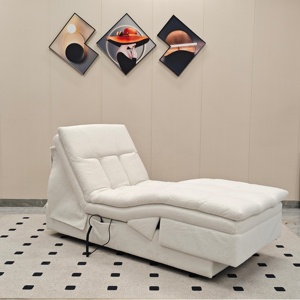 European <strong>Style</strong> Luxury Smart Electric Sofa Bed Modern Lamb Fleece Retractable Remote <strong>Control</strong> Adjustable Reclining for Apartment - Product Image 4