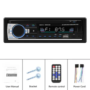 Evrensel 1 Din araba radyo Stereo FM Aux girişi alıcı SD TF USB JSD-520 12V In-dash 60Wx4 MP3 multimedya Autoradio oyuncu