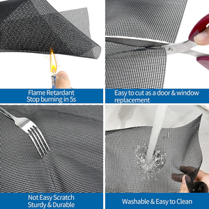 Zanzariera di Alta Qualità Senza Necessità di Rimozione, Schermi Anti-Insetti e Anti-Gatti in Poliestere e PVC per Finestre e Porte - Product Image 6