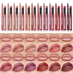 Lip Make-Up Set Gladde Lipliner Langdurige Lipgloss Waterdichte Matte Lippenstift - Product Image 1