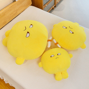 Peluche Personalizado de Limón con <span class=keywords><strong>Ojos</strong></span> Inclinados, Muñeco de Fruta con Aspecto de <span class=keywords><strong>Ojos</strong></span> Entrecerrados para Decoración de Dormitorio Infantil, MOQ Bajo, Peluches de Limón - Product Image 4