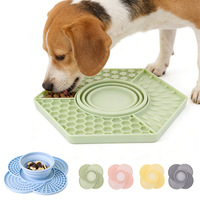 Bol à alimentation lente pliable en silicone NIBAO pour animaux de compagnie, bol anti-étouffement et anti-renversement et tapis d'alimentation lente pour chiens et chats