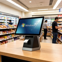 Sistema POS Todo en Uno con Pantalla Táctil de 15 Pulgadas, en Oferta en China, con SDK y Lector de Códigos de Barras, Intel Core I5/i7, Android/Windows