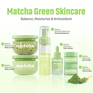 Custom Matcha Niacinamide Face Body Skincare Balancing Purify Soothe Acne <strong>Skin</strong> Care Set - Product Image 2