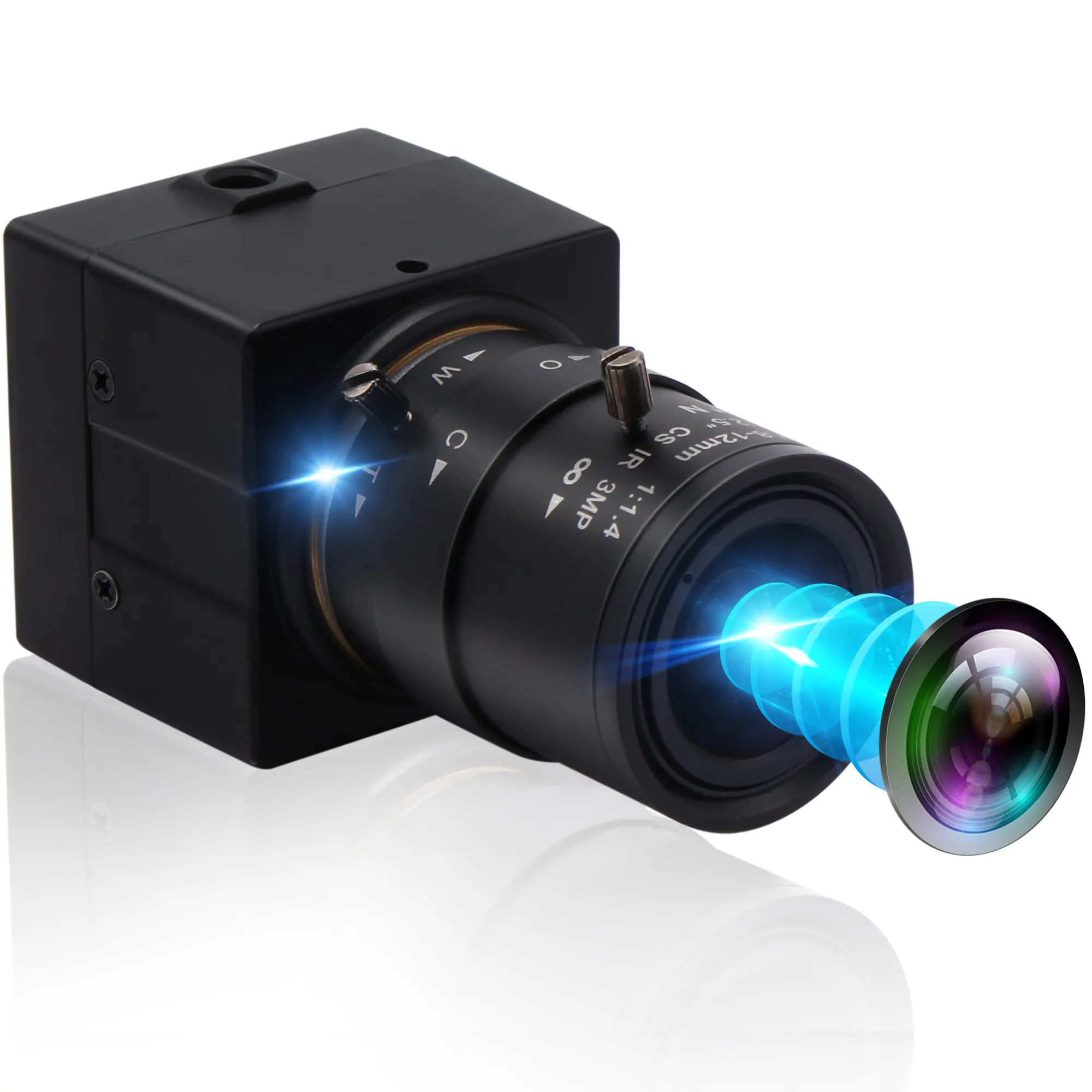 Elp 4K Videocamera Imx415 Mjpeg 30fps Webcam Web Cam Usb Pc Camera Met Varifocale Cs Lens Voor Online Conferentie