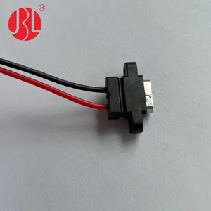 USB-20C-F-06F09L Screw Panel Mount USB Type C Connector Soldering Wire Assembly USB C Charging Port