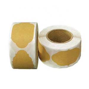 Rouleau d'étiquette ronde en papier kraft imperméable à l'eau personnalisé adhésif permanent pour les boissons bière boissons énergisantes boissons gazeuses - Product Image 3