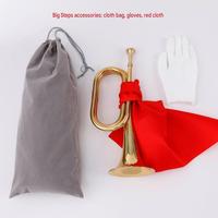 Wholesale Bugle Calls Assault Old-Fashioned Assembly Brass Horn Props Trumpets Musical Instruments for Professional