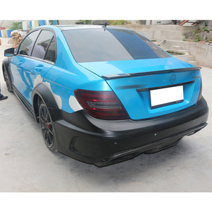 Kit de Mejora para Auto, Fibra de Carbono Húmeda, Parachoques Delantero y Trasero, Capó, Guardabarros, Nuevo, Compatible con Benz Clase C 2012-2014 W204 <span class=keywords><strong>Black</strong></span> Series - Product Image 6