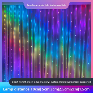 <span class=keywords><strong>ไฟ</strong></span>ม่าน LED อัจฉริยะแบบตั้งโปรแกรมได้ <span class=keywords><strong>ไฟ</strong></span>พิกเซล <span class=keywords><strong>RGB</strong></span> IC ควบคุมผ่านแอพพลิเคชั่น - Product Image 3