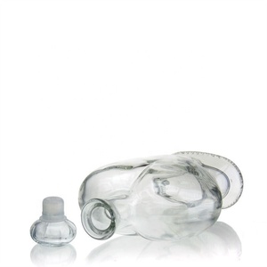 Bouteille en verre transparent de 500 ml en forme de cœur - Product Image 4