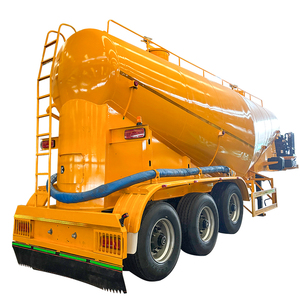 Semi-remorque citerne à poudre en acier à 3 essieux de 40 m pour le transport de ciment, farine et cendres volantes, remorque citerne à ciment de 50 tonnes - Product Image 6