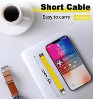 Câble d'extension USB C plat court PD 100W,10Gbps 3.2 câble mâle à femelle prise en charge du câble de synchronisation vidéo et de données 8K
