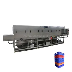 Single/integrated model Customized tray/Crate/container high pressure hot water cleaning Machine