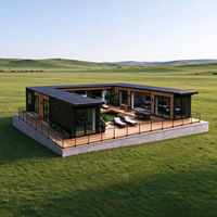 Maison conteneur modulaire en acier isolée et personnalisée de 20 pieds, idéale pour studio, bureau et espace de vie dans un jardin.