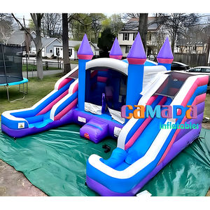 Grande maison gonflable de rebond avec la ligne de Doble Maison de rebond Toboggan aquatique Combo Jeu Gonflable Toboggan gonflable géant pour adultes - Product Image 6
