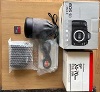 HFT Profesyonel EOS 5D Mark II EF 24-70mm F/2.8L USM DSLR Dijital Fotoğraf Makinesi Lensi Tam Kare CMOS Full HD 1080P Video Toptan Satış