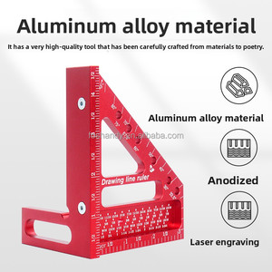 Xách tay 45/90 độ đa góc Đo Cai Trị cho chế biến gỗ vẽ & thiết kế-New cấp công nghiệp 3D miter Cai Trị - Product Image 5