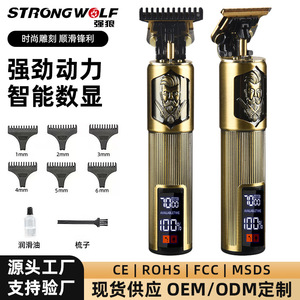 Hair Trimmer With Lcd Display Metal Body Charging Model For Men Haircut Beard Trim - Product Image 5