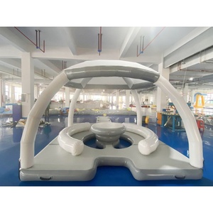 แพเป่าลมกลางแจ้งสำหรับเล่นน้ำในทะเลสาบ มหาสมุทร แพขนาดใหญ่สำหรับครอบครัว แพลตฟอร์มจัดปาร์ตี้เหนือน้ำ - Product Image 2