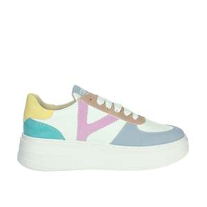 Zapatillas Donna K-10525 Blancas y Rosas, Estilo Chunky con Plataforma - Product Image 4