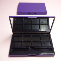 Wadah Eyeshadow 8 Multiwarna, Wadah Riasan 8 + 1 Warna Palet Eyeshadow dengan Cermin