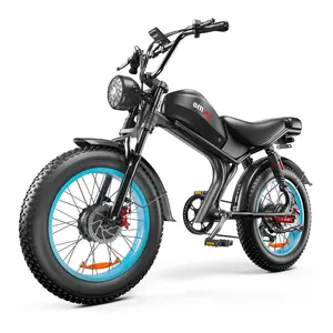 Emoko 20inch 1000w Electric Bike 800w Beach Fat Tire Bicycle Offroad Cruise E-bike All Terrain Ebike Bicycle