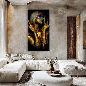 Vente en gros <span class=keywords><strong>de</strong></span> peinture moderne pour <span class=keywords><strong>femme</strong></span>, art corporel, toile dorée, portrait imprimé numérique à l'<span class=keywords><strong>aquarelle</strong></span> pour la décoration murale <span class=keywords><strong>de</strong></span> la maison - Product Image 4