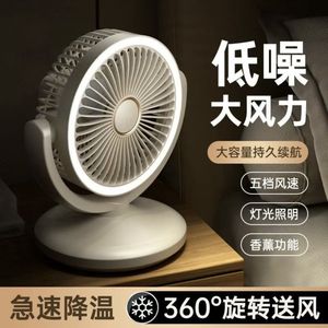 Mini ventilateur de bureau rechargeable par USB, pliable et portable, pour la circulation de l'air, idéal pour la maison, le bureau, les dortoirs d'étudiants - Product Image 2