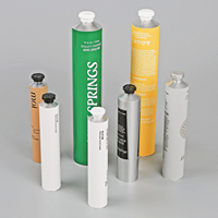 Tube ouvert en aluminium métallique pour crème cosmétique pour les mains D30 50ml
