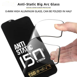 Film de protection en verre trempé antistatique <span class=keywords><strong>150CC</strong></span> à grand arc ESD pour iPhone 17, 16, 15 Pro <span class=keywords><strong>Max</strong></span>, 17 Air - Product Image 2