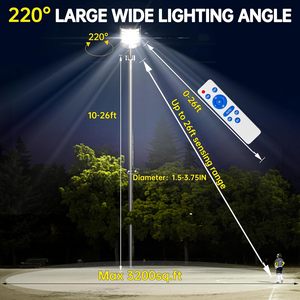 High Bright Solar Security Street Light Motion Activated <b>Remote</b> <b>Control</b> Waterproof Solar Wall <b>Lamp</b> for Parking Lot Yard Garage - Product Image 4