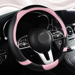 2023 Universal Non-slip High Quality Easy To Clean Comfortable O And D Shape Cute Shape Durable Car Steering Wheel Cover