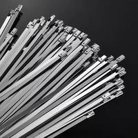 Attaches-câbles autobloquantes robustes en acier inoxydable 304 de qualité supérieure, attaches-câbles métalliques de qualité industrielle