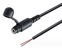 Fil d'extension audio AUX 2/3/4 broches avec connecteur femelle 3.5mm Câble de réparation DIY 30CM Tresse Blindage et gaine TPE