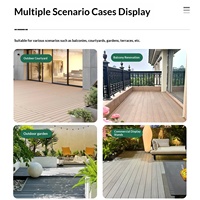 Terrasse extérieure en composite bois-plastique, anti-corrosion, durable, surface gaufrée, co-extrusion, deuxième couche de revêtement