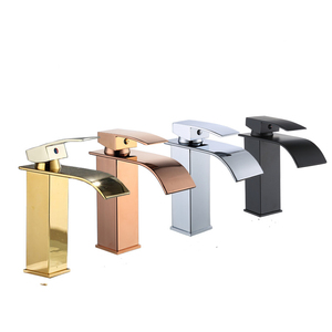 Rubinetto <span class=keywords><strong>Miscelatore</strong></span> Monocomando Termostatico in Ottone per <span class=keywords><strong>Lavabo</strong></span>, Finitura Oro Rosa - Product Image 3