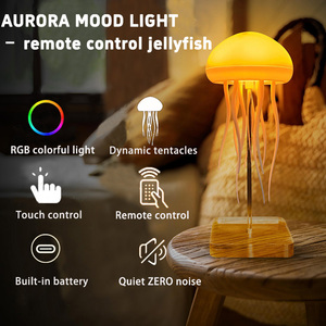 Ngoài trời dễ thương Acrylic trắng RGB đứng bàn Bảng trang trí nội thất Led nhảy múa tâm trạng nổi ánh sáng ban đêm sứa đèn - Product Image 2