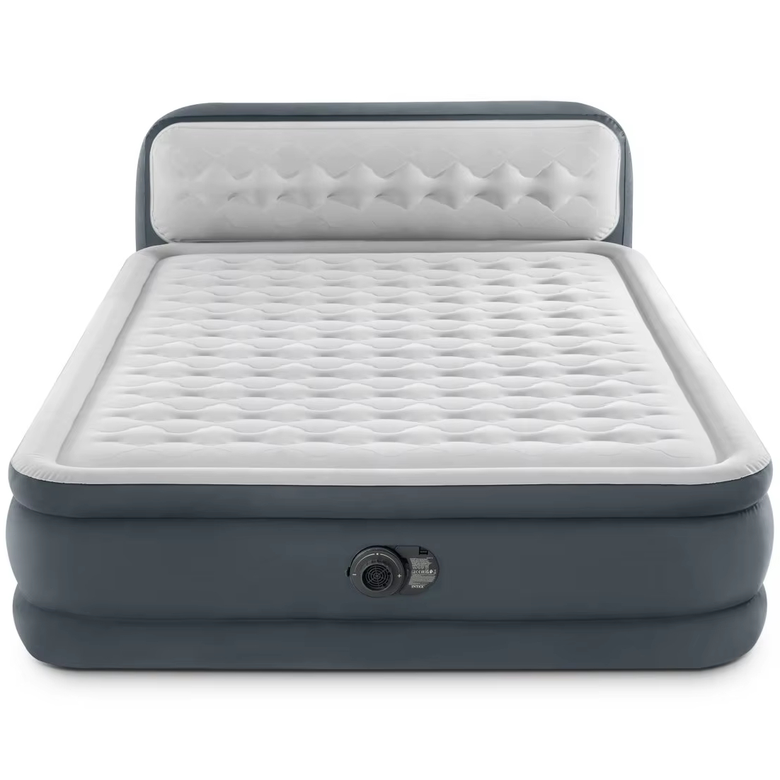 INTEX 64448 ULTRA PLUSH Headboard Air Mattress with Build-in Pump Airbed Foldable Sleep Camping Inflatable Air Mattresses