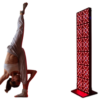 Panneau LED 6000W pour centre de beauté, 960 LED flexibles, 5 ondes, thérapie par lumière rouge 810nm avec support, garantie 5 ans, prise US