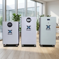 Batterie au lithium LiFePO4 empilable 10-20KWH avec BMS, protection IP65, système haute tension 48V AC pour stockage d'énergie solaire