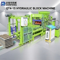 Machine à fabriquer des blocs de ciment QT4-15, machine automatique pour la fabrication de blocs de pavage creux, à vendre à Cebu, Philippines